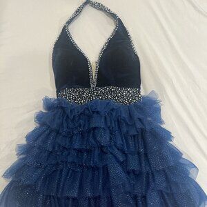 Dark blue homecoming dress